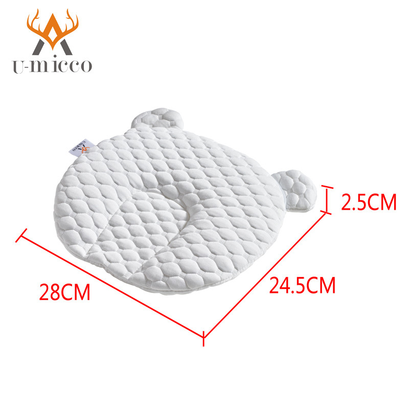White Anti Bacterial Pillow POE  Baby Pillow Washable With Cotton Cover