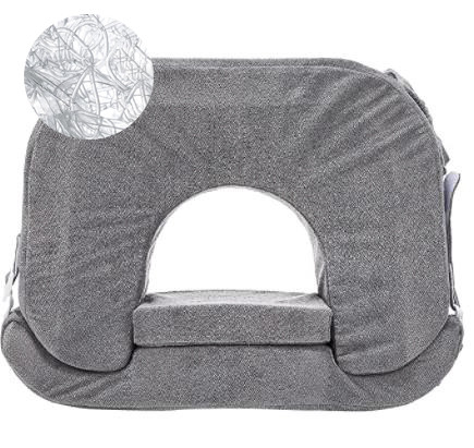 Adjustable U Shaped White Breastfeeding Pillow with Anti Bacterial Polyester Filling